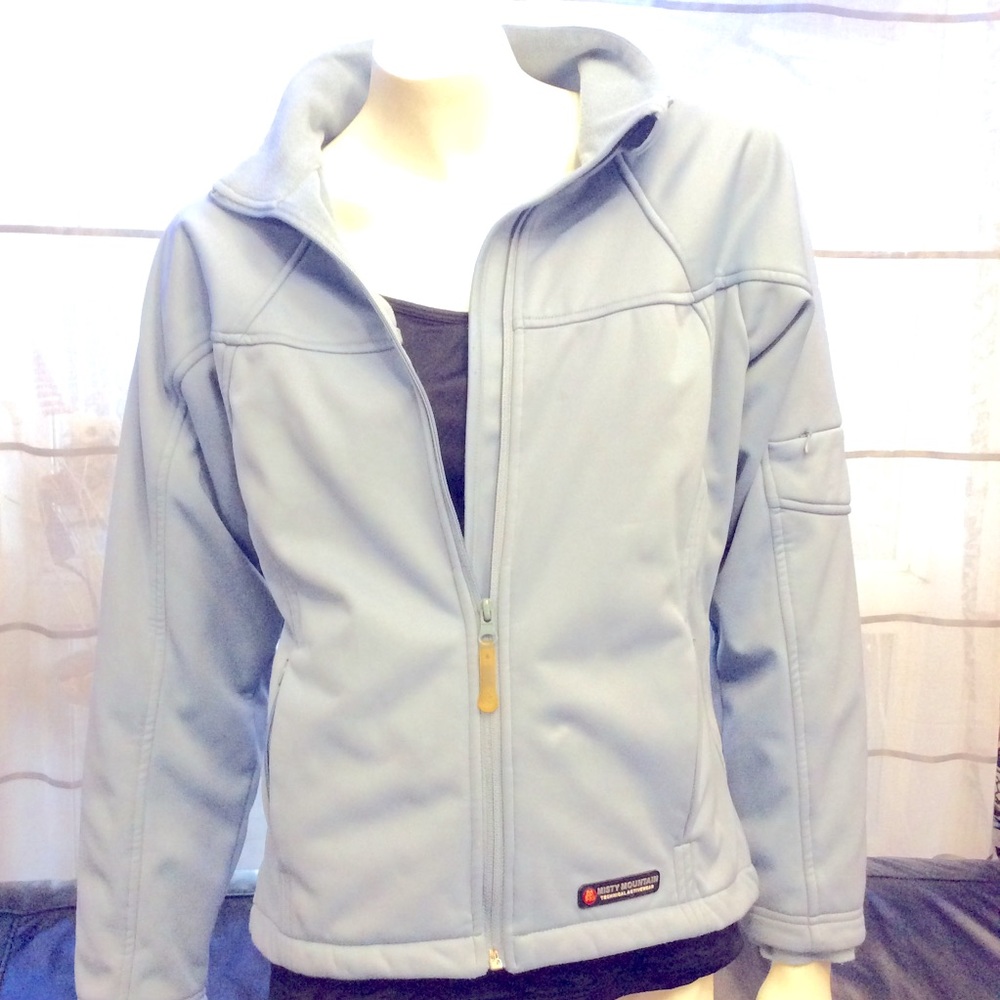 Misty Mountain blue-grey zip up activewear jacket